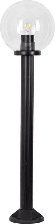 KS Verlichting Globe 80r helder Ø 30 tuinverlichting tuinlamp zwarte paal heldere bol led geschikt