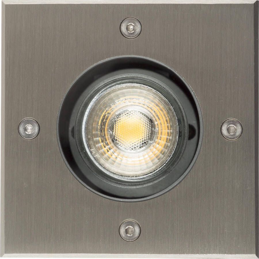 KS Verlichting Grondspot LED Ø11 Vierkant RVS