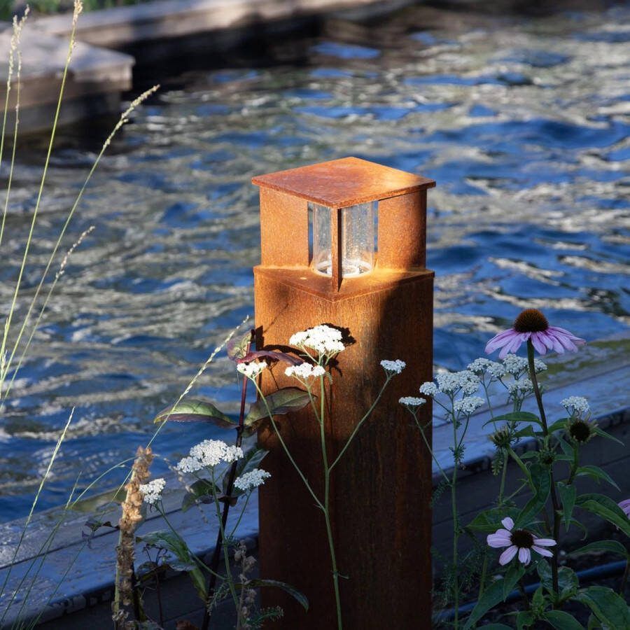 KS Verlichting Marina 70 Square Tuinlamp Corten