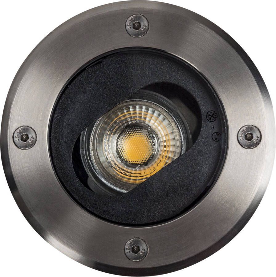 KS Verlichting Richtbare Grondspot LED Ø12 Rond RVS