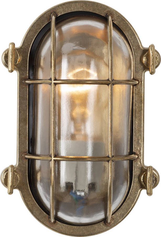KS Verlichting Scheepslamp Nautic III Brons stoere bulleye buitenlamp in maritieme stijl geschikt als plafondlamp en wandlamp
