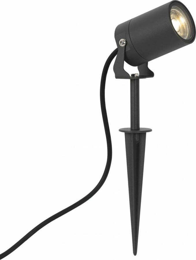 KS Verlichting Stark Tuinspot Antraciet met Lichtsensor LED
