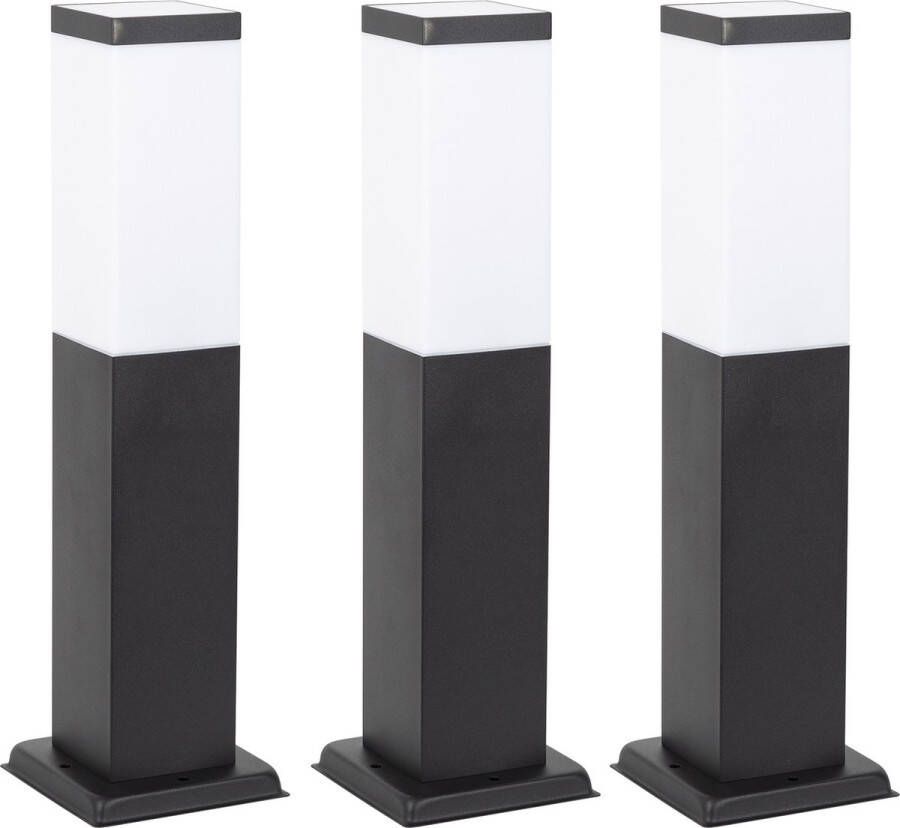 KS Verlichting Stein set 3 stuks Tuinlamp zwart