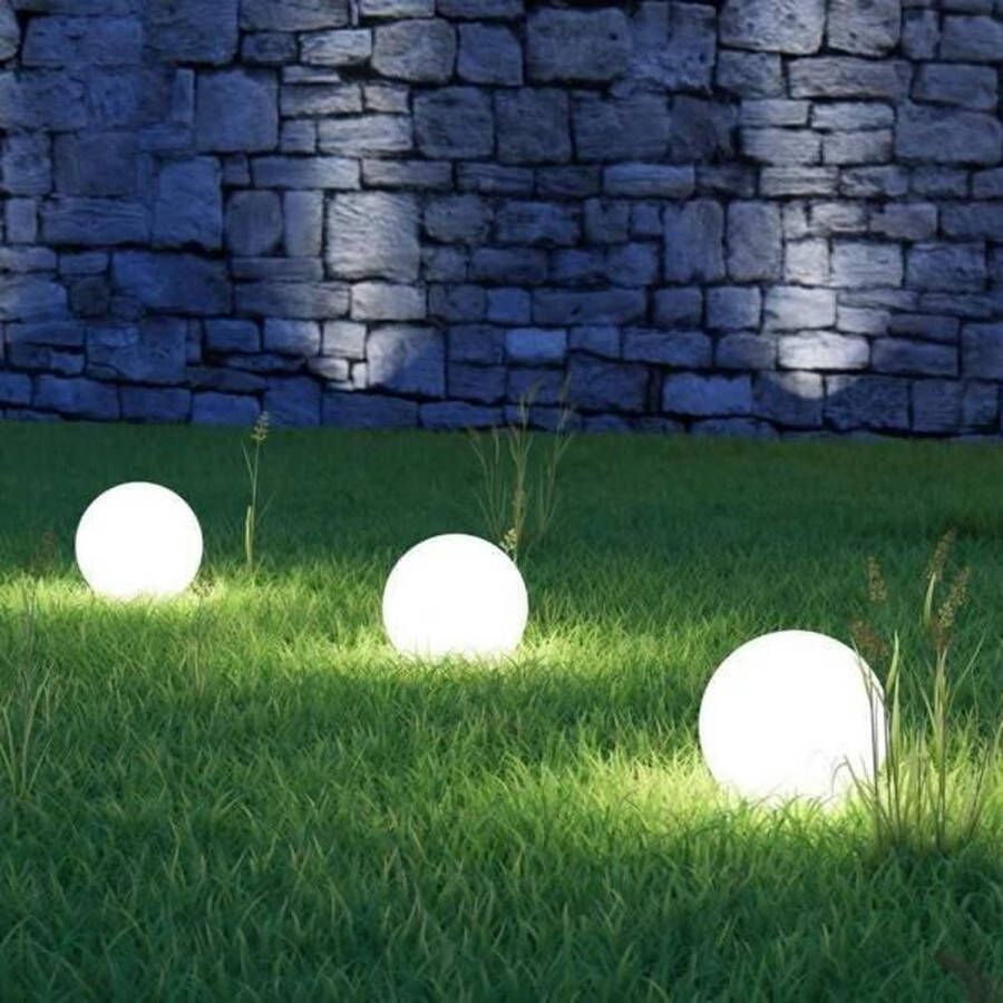 KS Verlichting Tuinbol Ø 25 Diameter 25 centimeter- Opaal incl. spie E27 fitting
