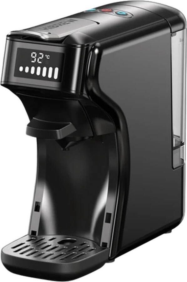 KTN Koffiezetapparaat Koffiemachine Espresso Warm en Koud 6 in 1 Nespresso Capsules Dolce Gusto Capsules Gemalen Koffie ESE Koffiepads Herbruikbare Cups Thee Zwart