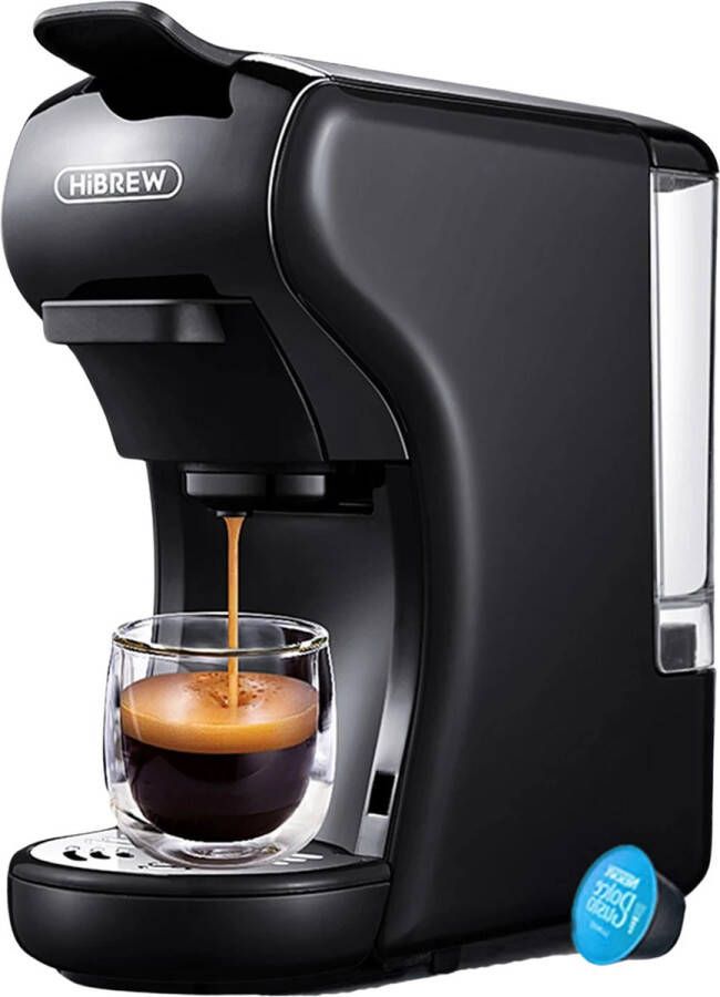 KTN Koffiezetapparaat Koffiemachine Espresso Warm en Koud 6 in 1 Nespresso Capsules Dolce Gusto Capsules Gemalen Koffie ESE Koffiepads Zwart