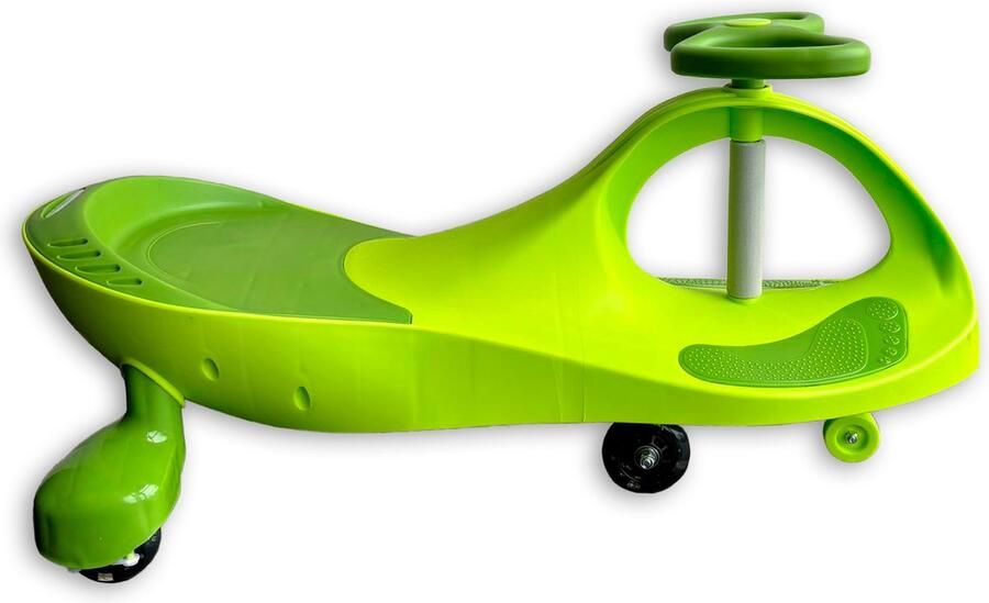Kualitas Kualicar loopauto Plasmacar Swingauto loopauto Didicar Groen LED Wielen