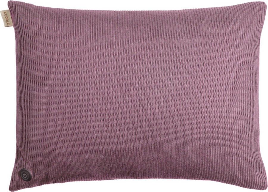 Kuddle Warmtekussen Elektrisch 45x60cm Knitted 'Old Pink' Draadloos & Oplaadbaar Inclusief 2 Powerbanks