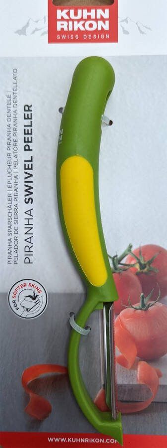 Kuhn rikon Piranha dunschiller aardappelschiller groen 18.8 cm lengte