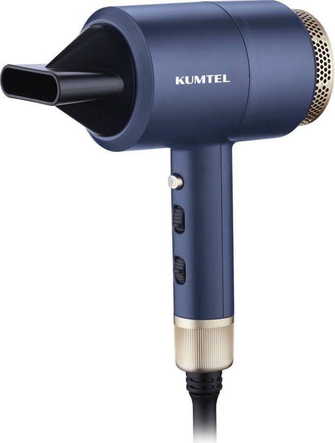 Kumtel HHD-02 Compact Föhn 1800 W Compacte Reisföhn Mini Föhn Blauw