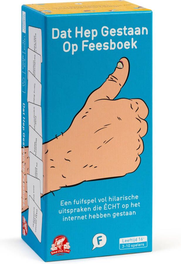 Kuna Una Tuna Games DAT HEP GESTAAN OP FEESBOEK Kaartspel voor volwassenen Partyspel Nederlandstalig Gezelschapsspel voor vrienden en familie