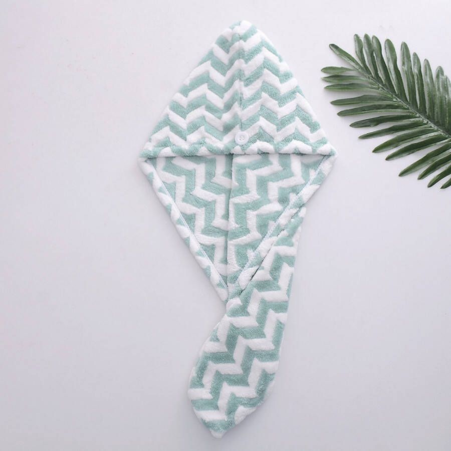 Kungu Haarhanddoek Hoofdhanddoek Hair towel Sneldrogende handdoek Haardroger Haar handdoek Groen