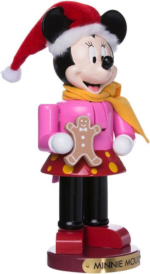 Kurt S. Adler Disney Minnie Mouse Met Kerstkoekje Notenkraker- Notenkraker Kerstkoekje Decoratie Kerstversiering Woonkamer decoratie Disney Minnie Mouse