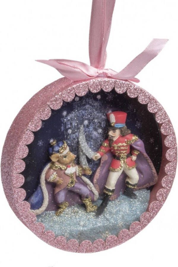 Kurt S. Adler ornament 3d tafereel Notenkraker Koning en Muis