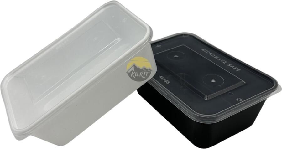 Kurtt magnetronbakjes met deksel meal prep bakjes 750ml 10x zwart 10x wit video