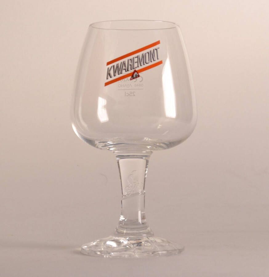 Kwaremont Bierglas 33cl Origineel glas van de brouwerij Glas op voet Nieuw