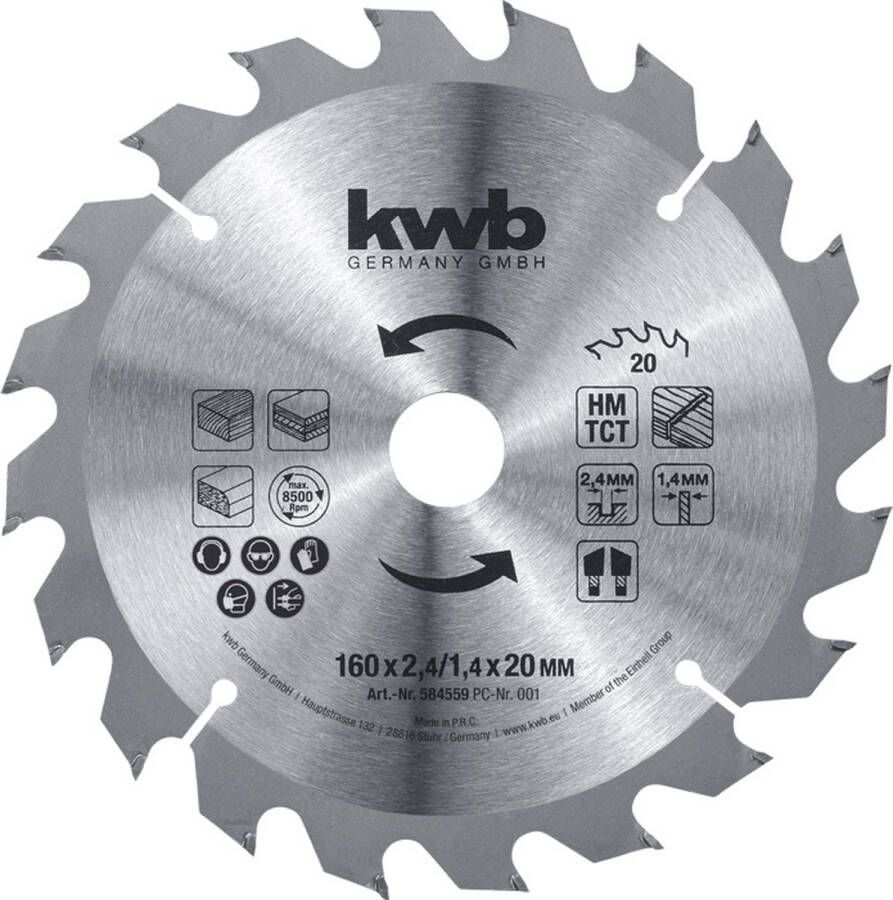 KWB Cirkelzaagblad HM 130x16mm 18T