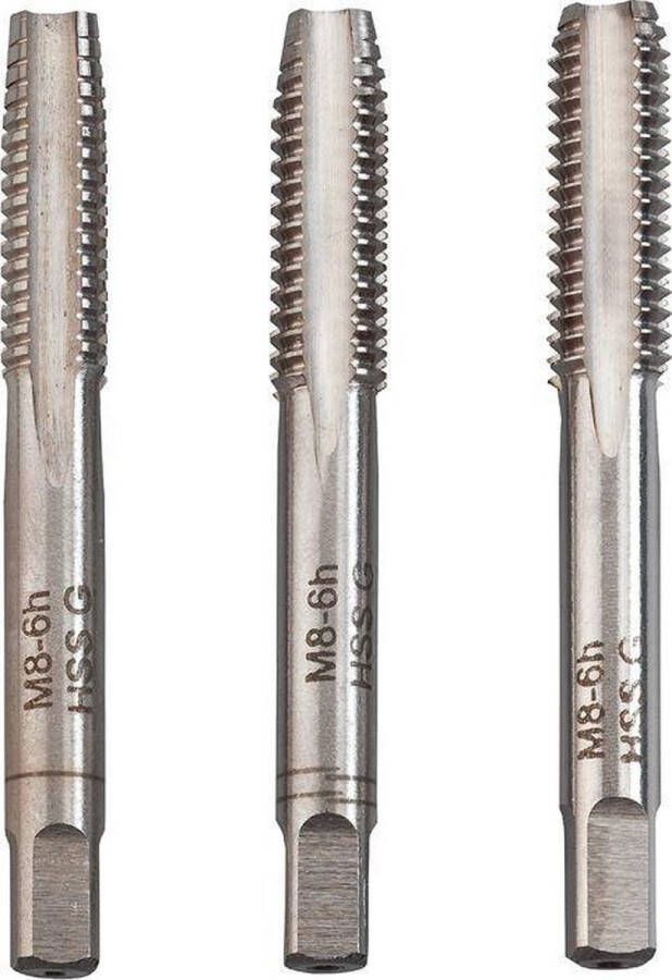 KWB Handtappenset Schroefdraadtappen M8 3-delig