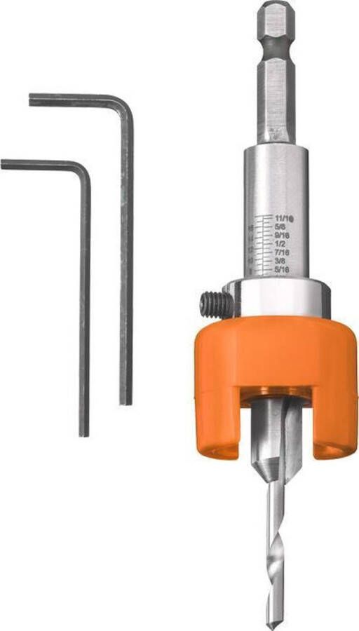 Kwb Hss Hardhoutboor 4mm – Met Dieptestop En Verzinker