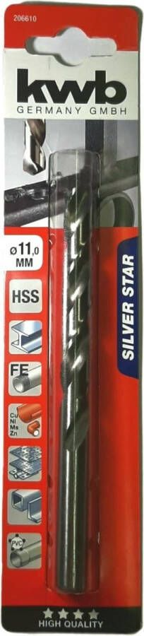 KWB HSS Silverstar Metaalboor op Kaart 11 mm