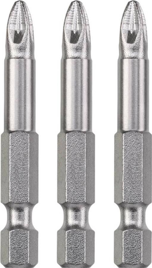 KWB schroefbit PZ1 Pozidriv 1 Industrial steel Lengte 50 mm 1 4 schacht 121151 3 stuks