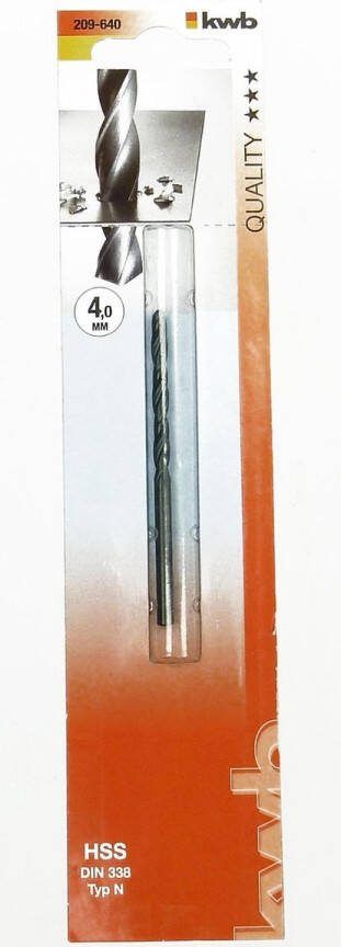 KWB Quality *** HSS DIN 338 Typ N Spiraalboor 4 2 mm (209642)