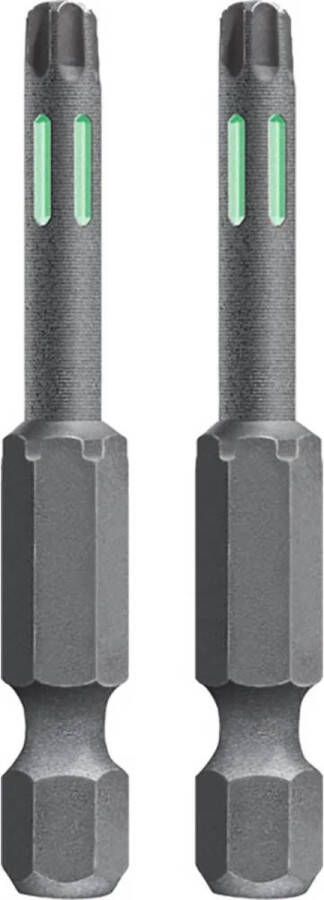 KWB schroefbit T40 Torx 40 Torsion Lengte 50 mm 1 4 schacht 122340 2 stuks