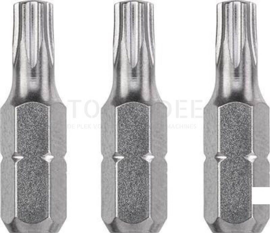 KWB Bit Torx 40 25 Mm Industrial Steel 3 Stuks