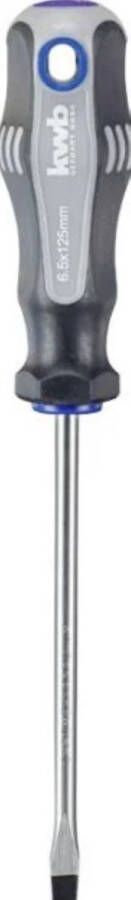 KWB schroevendraaier 6.5 x 125 mm Sleufkop Magnetische punt Softgrip