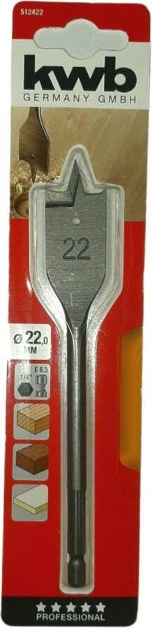 Kwb Speedboor Lepelboor Met Voorsnij Punten 22mm Profi
