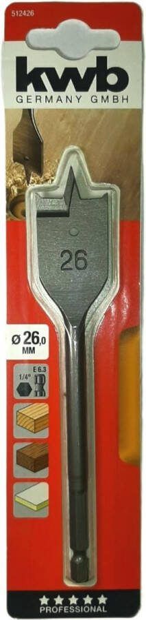 Kwb Speedboor Lepelboor Met Voorsnij Punten 26mm Profi