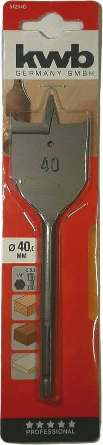 Kwb Speedboor Lepelboor Met Voorsnij Punten 40mm Profi