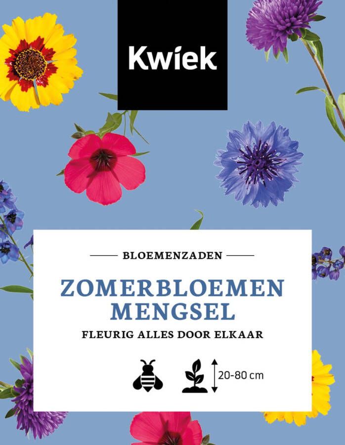 Kwiek Zomerbloemenmengsel zaden uitdeelzakjes (25 stuks)