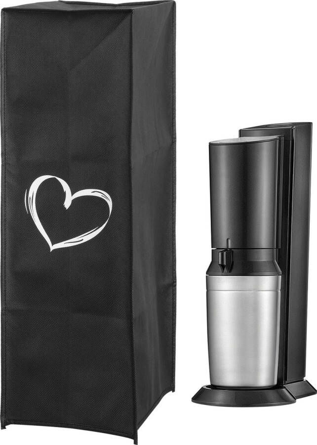 Kwmobile beschermhoes voor sodamaker geschikt voor SodaStream Soda Stream Crystal 2.0 In wit zwart Brushed Hart design