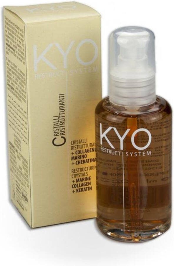 KYO Restruct System Haarolie herstructurerend haarserum Ideaal voor broos en beschadigd haar Het herstructureert de hoed van binnenuit werkt gericht op de beschadigde delen en versterkt de haarvezel 100ml