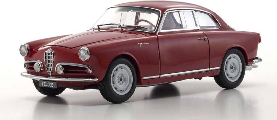 Kyosho De 1:18 Diecast Modelauto van de Alfa Romeo Giulietta Sprint Veloce van 1956 in Red. De fabrikant van het schaalmodel is . Dit model is alleen online verkrijgbaar