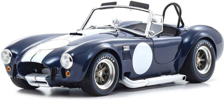 Kyosho Het 1:18 Diecast-model van de Ford Shelby Cobra 427 S C Spider uit 1962 in blauw. De fabrikant van het schaalmodel is . Dit model is alleen online verkrijgbaar