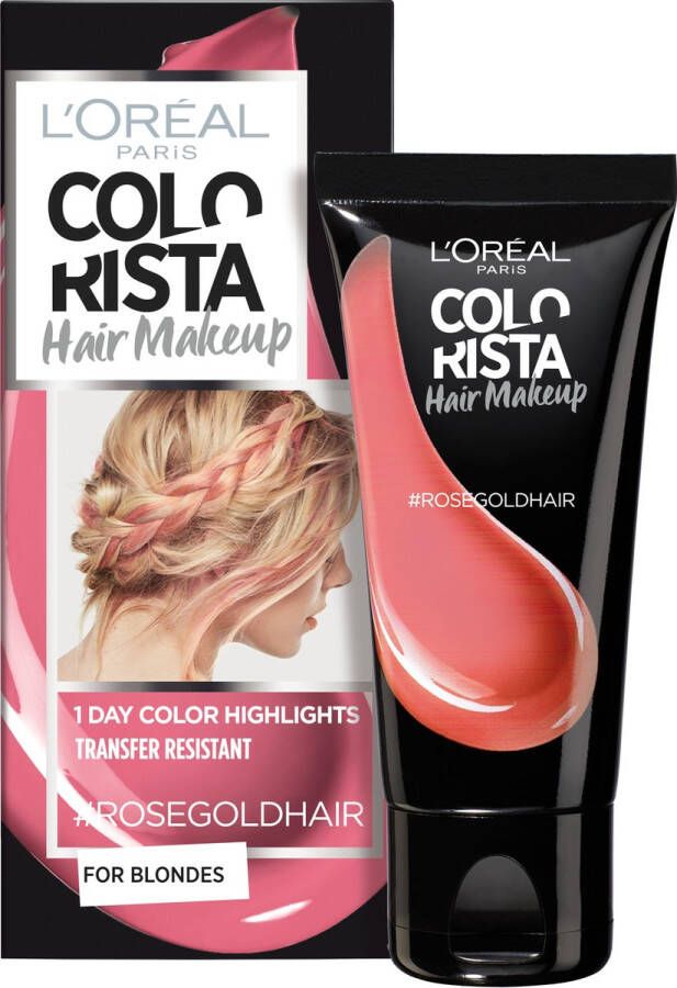 L Oréal Paris L'Oréal Paris Colorista Hair Makeup Rosegold 1 Dag Haarkleuring