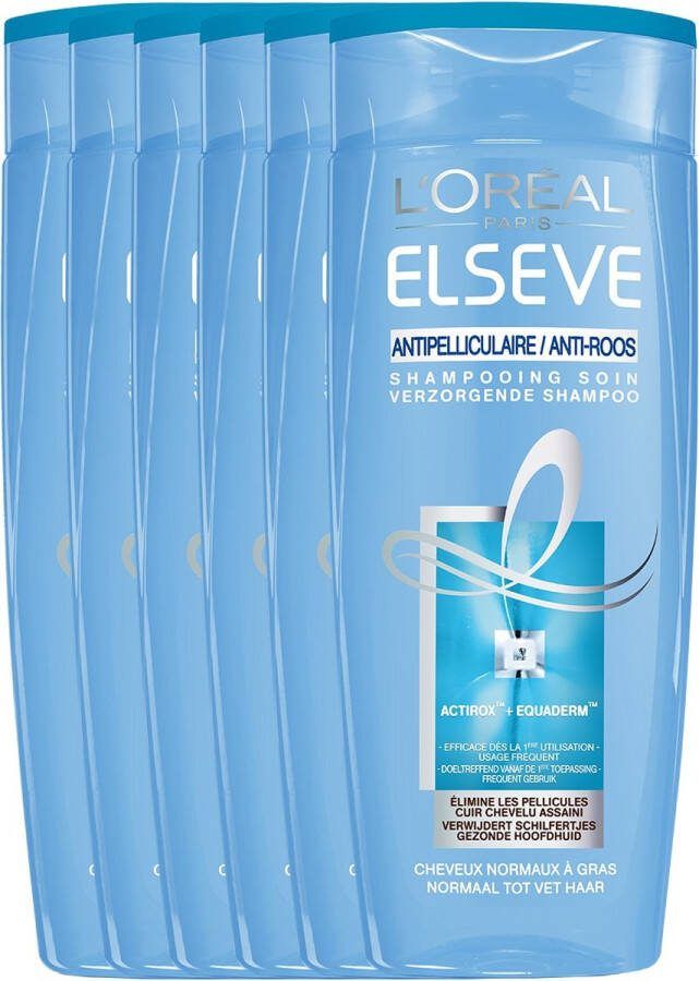 L Oréal Paris L'Oréal Paris Elvive Anti-Roos Shampoo 6 x 250 ml Voordeelverpakking