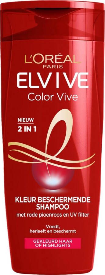 L Oréal Paris L'Oréal Paris Elvive Color Vive 2-in-1 Kleurbeschermende Shampoo & Conditioner Voordeelverpakking Gekleurd Haar 6 x 250ml