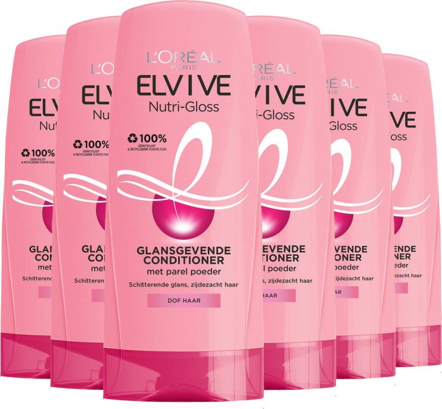 L'Oréal Paris Elvive Nutri-Gloss conditioner 6 x 200 ml voordeelverpakking