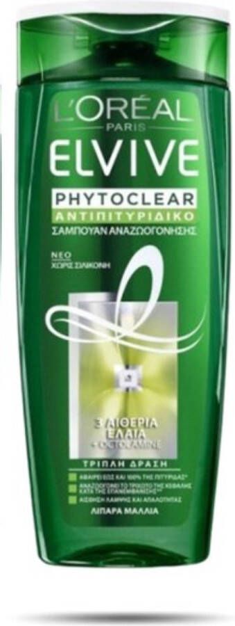 L Oréal Paris L'Oréal Paris Elvive Phytoclear Anti-Roos Shampoo 400 ml