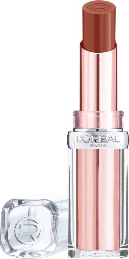 L Oréal Paris L'Oréal Paris Glow Paradise Balm-In-Lipstick Verzorgende Lippenstift met Glanzende Finish met Granaatappelextract en Squalaan 107 Brown Enchante Bruin
