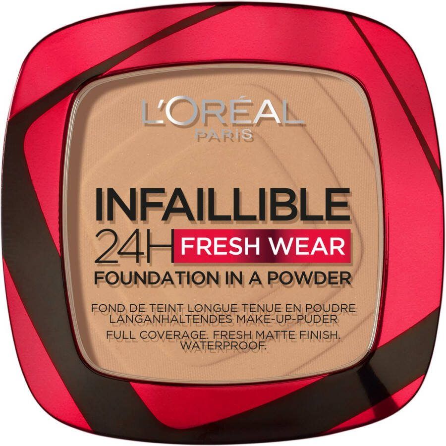 L Oréal Paris L'Oréal Paris Infaillible 24H Fresh Wear Foundation in a Powder 300 Amber Foundation en poeder 8gr