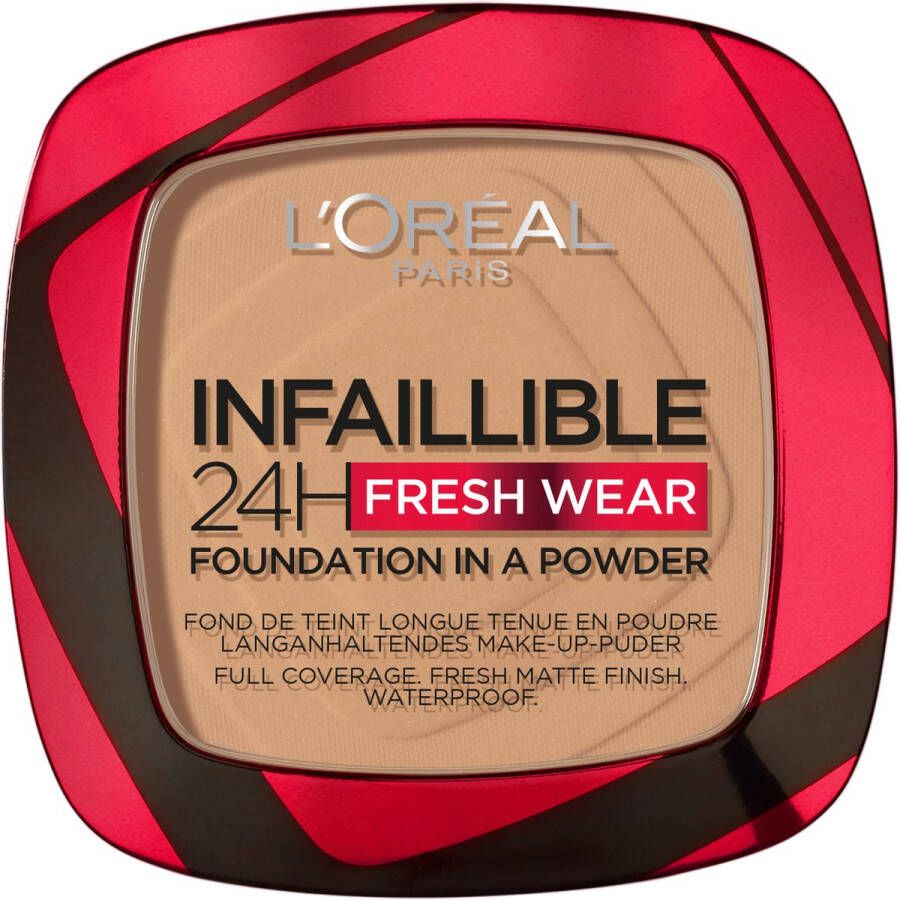 L Oréal Paris L'Oréal Paris Infaillible 24H Fresh Wear Foundation In A Powder 300 Amber Foundation en poeder in één 8gr
