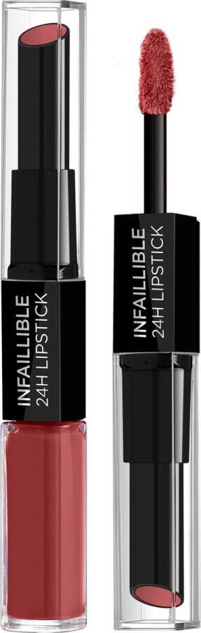 L Oréal Paris L'Oréal Paris Infaillible 24H Lipstick Langhoudende 2-staps Lipstick met Vitamine E 801 Toujours Toffee Nude- 5.7ml