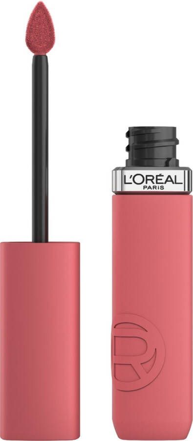 L Oréal Paris L'Oréal Paris Infaillible Matte Resistance lippenstift – Langhoudende Vloeibare Lipstick met een matte finish Verrijkt met Hyaluronzuur – Vegan – 120 Major Crush – 5ml