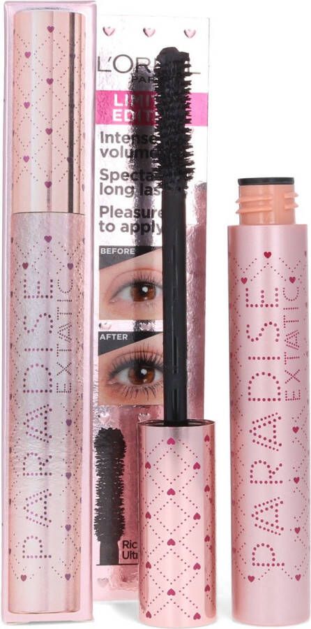 L Oréal Paris L'Oréal Paris Limited edition Valentine's Paradise Extatic Mascara – Zwart