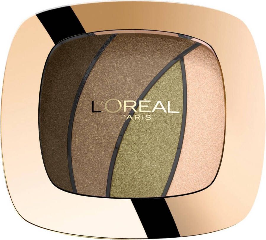 L Oréal Paris L'Oréal Paris Make-Up Designer Color Riche Les Ombres Quad S6 Jungle Jade Brown Oogschaduw
