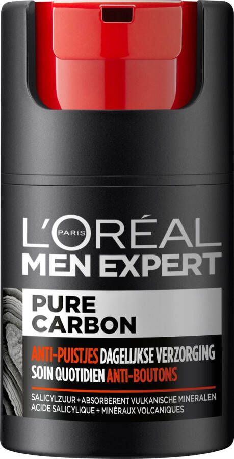L Oréal Paris L'Oréal Paris Men Expert Pure Carbon Hydraterende & Matterende Gel Dagcrème 50 ml Vette Huid